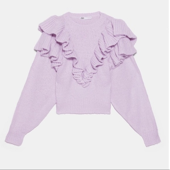 Zara Sweaters - Zara ruffle sweater